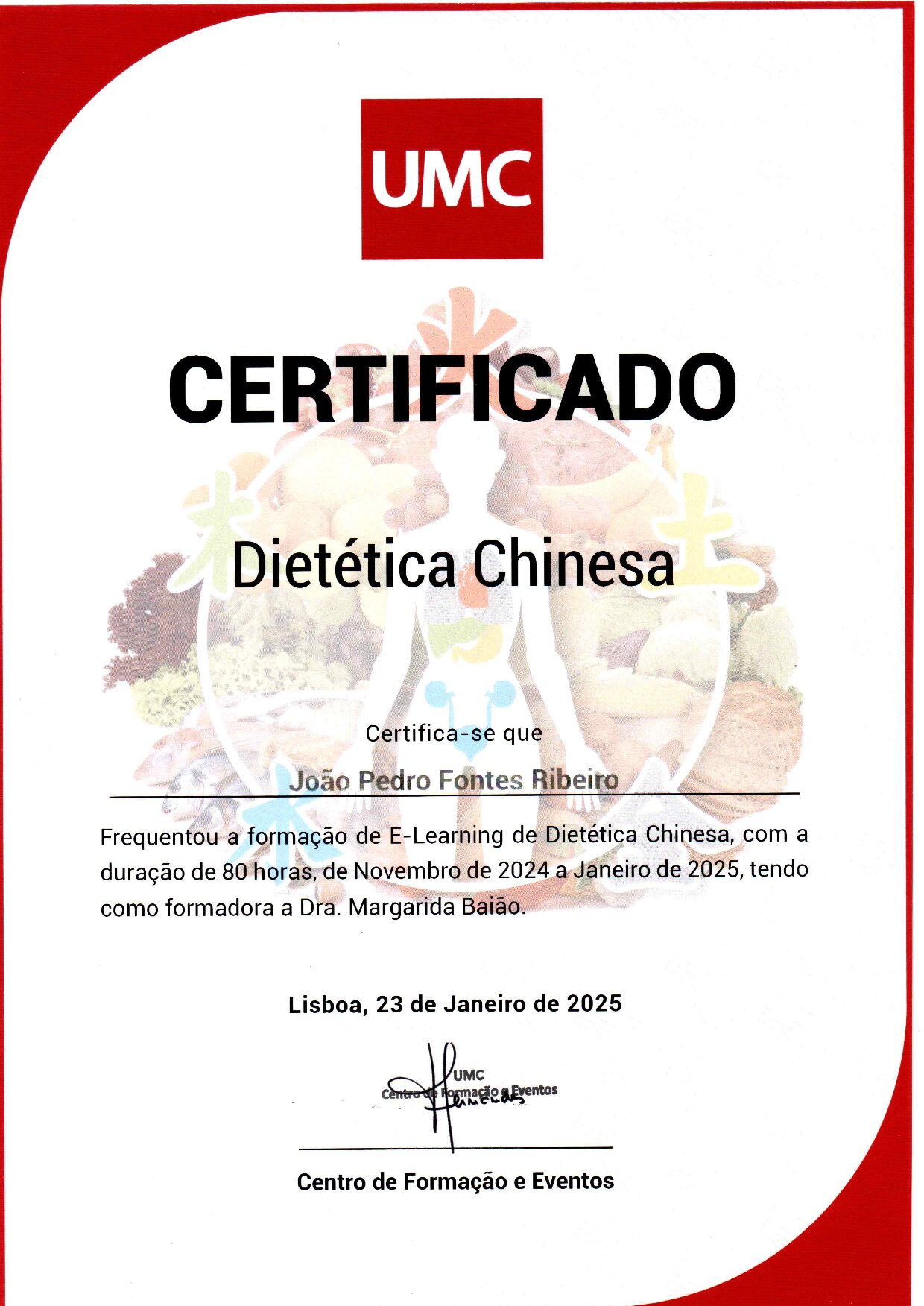 Formação Dietética Chinesa