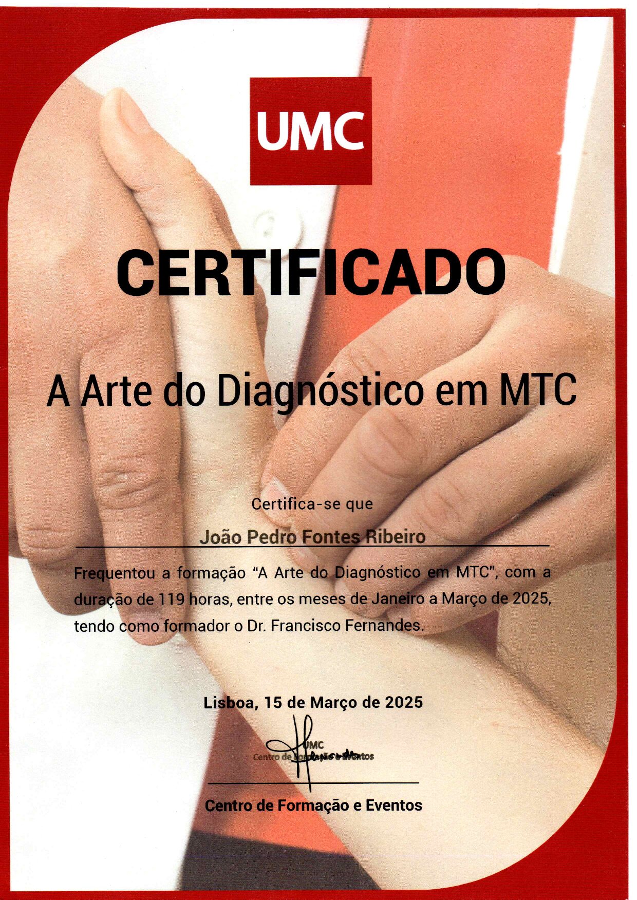 Formação A Arte do Diagnóstico em MTC